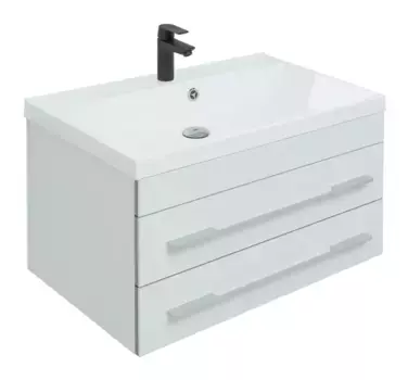 Тумба с раковиной «Aquanet» Верона 75 New (Нота 75 New) подвесная белая матовая