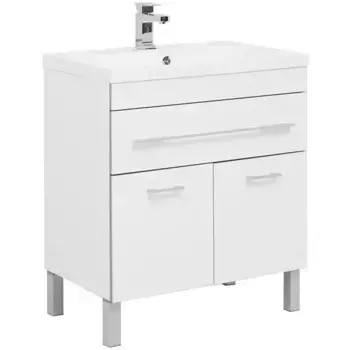 Тумба с раковиной «Aquanet» Верона 75 (Нота 75) белая