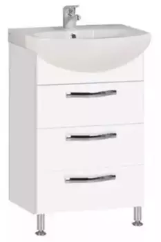 Тумба с раковиной «Aquaton» Ария 50 Н (Смайл 50) белая