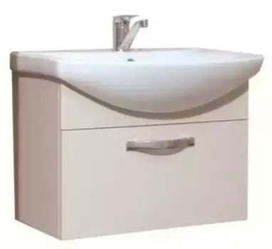 Тумба с раковиной «Aquaton» Ария 65 (Смайл 65) подвесная белая