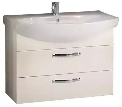 Тумба с раковиной «Aquaton» Ария 80 М (Смайл 80) подвесная белая