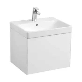 Тумба с раковиной «Aquaton» Асти 55 (Адриана 55) подвесная белый матовый/белый глянцевый