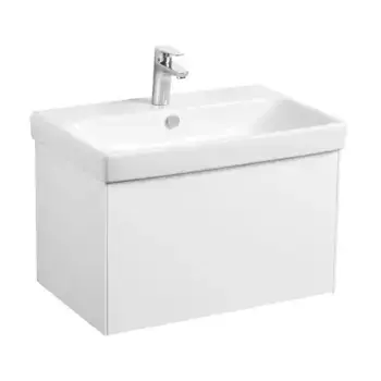 Тумба с раковиной «Aquaton» Асти 70 (Адриана 70) подвесная белый матовый/белый глянцевый