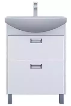 Тумба с раковиной «Aquaton» Бекка 60 (Балтика 60) белая/дуб Сомерсет