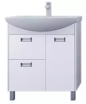 Тумба с раковиной «Aquaton» Бекка 70 (Балтика 70) белая/дуб Сомерсет