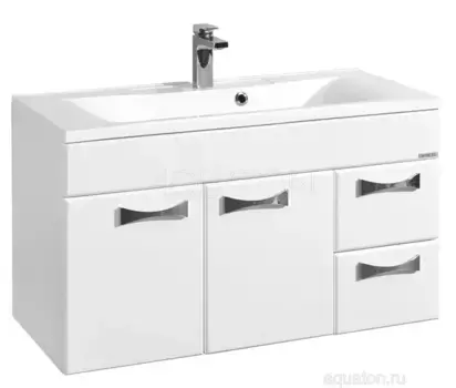 Тумба с раковиной «Aquaton» Диор 100 (Премьер 100М) подвесная белая