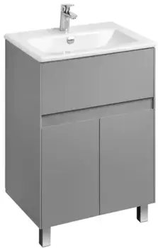 Тумба с раковиной «Aquaton» Форест 60 (Элина 60) туманный серый