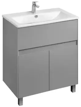 Тумба с раковиной «Aquaton» Форест 75 (Элина 75) туманный серый