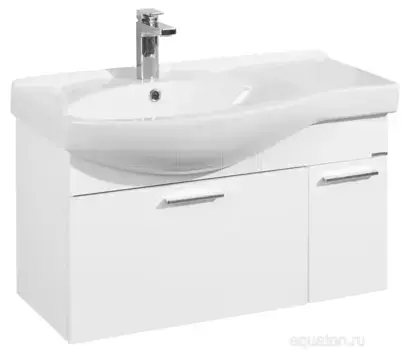 Тумба с раковиной «Aquaton» Инди 83 (Коралл 83) подвесная белая