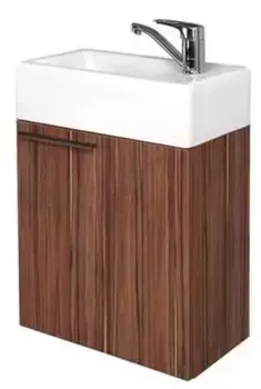 Тумба с раковиной «Aquaton» Эклипс 46 (Эрис 46) подвесная эбони тёмный