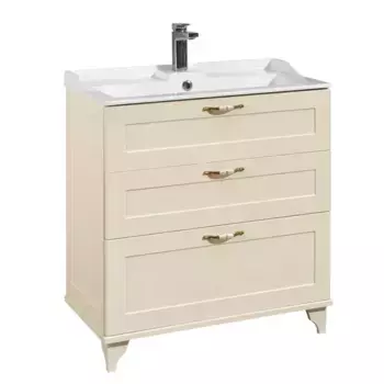 Тумба с раковиной «Aquaton» Леон 80 (Фабиа 80) дуб бежевый