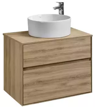 Тумба с раковиной «Aquaton» Либерти 75 (Mila 40) 1A281003LYC70) подвесная дуб эльвезия