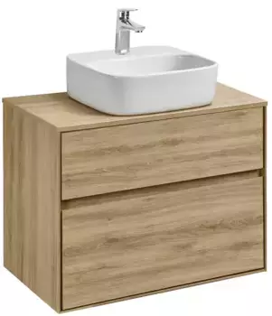 Тумба с раковиной «Aquaton» Либерти 75 (Одри 42/42) 1A281003LYC70) подвесная дуб эльвезия