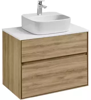 Тумба с раковиной «Aquaton» Либерти 75 (Одри 42/42) 1A281003LY010) подвесная дуб эльвезия