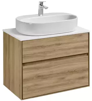 Тумба с раковиной «Aquaton» Либерти 75 (Одри 62/42) 1A281003LY010) подвесная дуб эльвезия