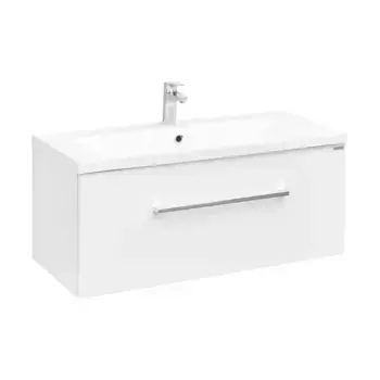 Тумба с раковиной «Aquaton» Мадрид 100 М (Айрис 100) подвесная белая