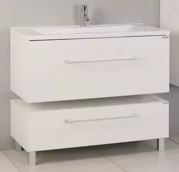 Тумба с раковиной «Aquaton» Мадрид 100 М (Премьер 100М) подвесная белая