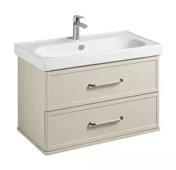 Тумба с раковиной «Aquaton» Нео-Классика 85 (Нео Классик 85) подвесная белый камень