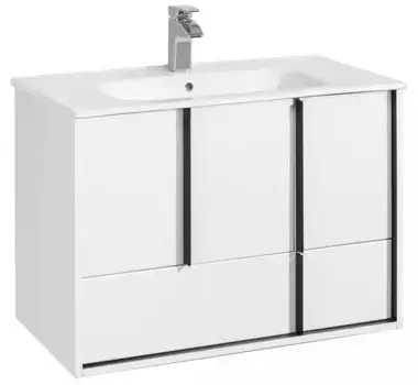 Тумба с раковиной «Aquaton» Ривьера 80 (Victoria Nord 80) подвесная белая