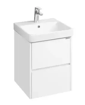 Тумба с раковиной «Aquaton» Сканди 45 (Адриана 45) подвесная белая глянцевая/белая матовая