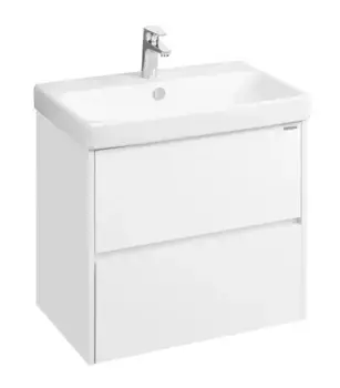 Тумба с раковиной «Aquaton» Сканди 70 (Адриана 70) подвесная белая глянцевая/белая матовая