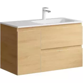 Тумба с раковиной «Aqwella 5 Stars» Accent 90 (Malaga 90) подвесная дуб золотой правая