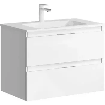 Тумба с раковиной «Aqwella 5 Stars» Accent 75 (Malaga 75) подвесная белая