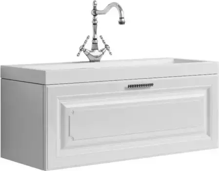 Тумба с раковиной «Aqwella 5 Stars» Empire 100 (Infinity 100) подвесная белая