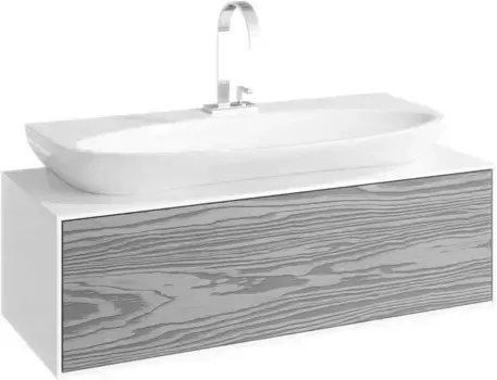 Тумба с раковиной «Aqwella 5 Stars» Genesis 100 (Escape 90) подвесная миллениум серый