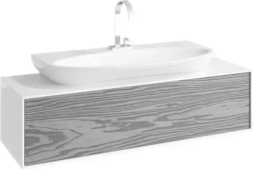 Тумба с раковиной «Aqwella 5 Stars» Genesis 120 (Escape 90) подвесная миллениум серый