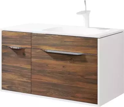 Тумба с раковиной «Aqwella 5 Stars» Malaga 90 (Malaga 90) подвесная крафт тёмный правая