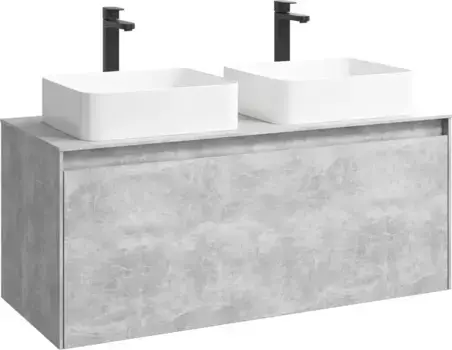 Тумба с раковиной «Aqwella 5 Stars» Mobi 120 (Джой 46) подвесная бетон светлый