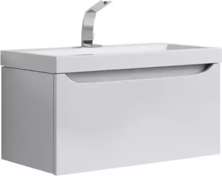 Тумба с раковиной «Aqwella 5 Stars» Verona 80 (Infinity 80) подвесная белая