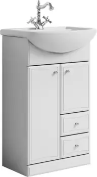Тумба с раковиной «Aqwella» Барселона 55 (Уют 55) белая