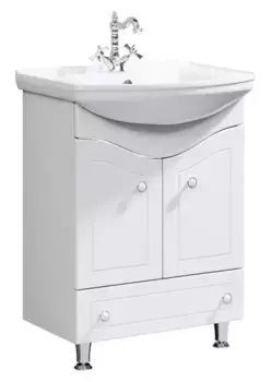 Тумба с раковиной «Aqwella» Франческа 65 (Стиль 65) белая