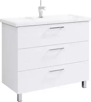 Тумба с раковиной «Aqwella» Манчестер 100 (Фостер 100) белая