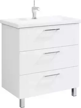Тумба с раковиной «Aqwella» Манчестер 80 (Фостер 80) белая