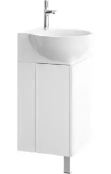 Тумба с раковиной «Aqwella» Porto 45 (Дельта 45) угловая белая
