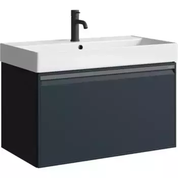 Тумба с раковиной «Aqwella» Pure 81 (Вилис 80) подвесная серая