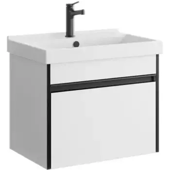 Тумба с раковиной «Aqwella» Urban 60 (Fest 60 F01) подвесная белый глянец