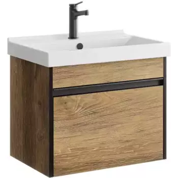 Тумба с раковиной «Aqwella» Urban 60 (Fest 60 F01) подвесная дуб балтийский
