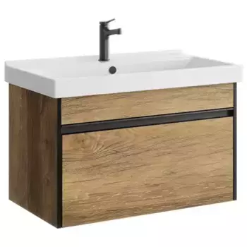 Тумба с раковиной «Aqwella» Urban 80 (Fest 80 F01) подвесная дуб балтийский