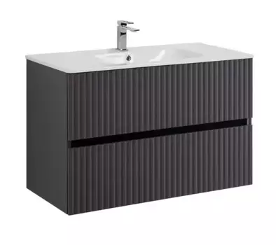 Тумба с раковиной «Art&Max» Torino 90 (91/45) подвесная графит