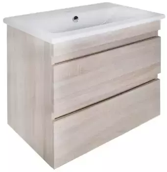 Тумба с раковиной «ASB-Woodline» Лира 75 (Элина 75) подвесная светлое дерево