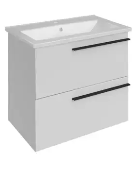 Тумба с раковиной «ASB-Woodline» Тида 60 (Odensvik 60) подвесная белая