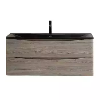 Тумба с раковиной «Belbagno» Acqua 120 (BB1200/455-LV-ART-ALR-NERO 120/45) подвесная Pino Scania