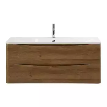 Тумба с раковиной «Belbagno» Acqua 120 (BB1200/455-LV-MR-ALR) подвесная Rovere Rustico