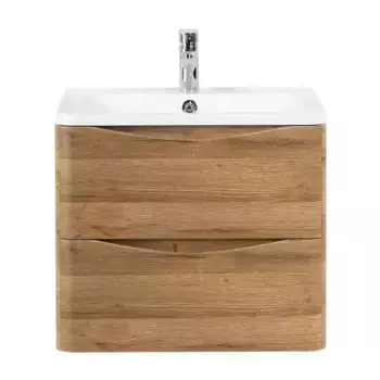 Тумба с раковиной «Belbagno» Acqua 70 (BB700/455-LV-MR-ALR) подвесная Rovere Rustico