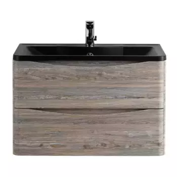 Тумба с раковиной «Belbagno» Acqua 80 (BB800/455-LV-ART-ALR-NERO) подвесная Pino Scania