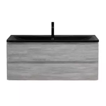 Тумба с раковиной «Belbagno» Albano 120 (BB1200/455-LV-ART-ALR-NERO 120/45) подвесная Rovere Vintage Bianco